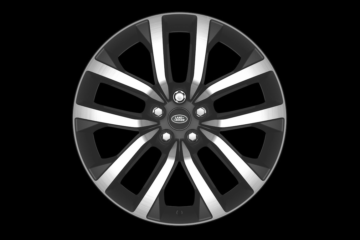 21" Style 5123, Diamond Turned with Gloss Dark Grey contrast